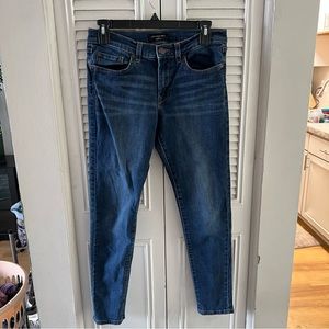 Banana Republic Jeans Women 28/6 Blue Denim Skinny Fit Mid Rise Medium Wash